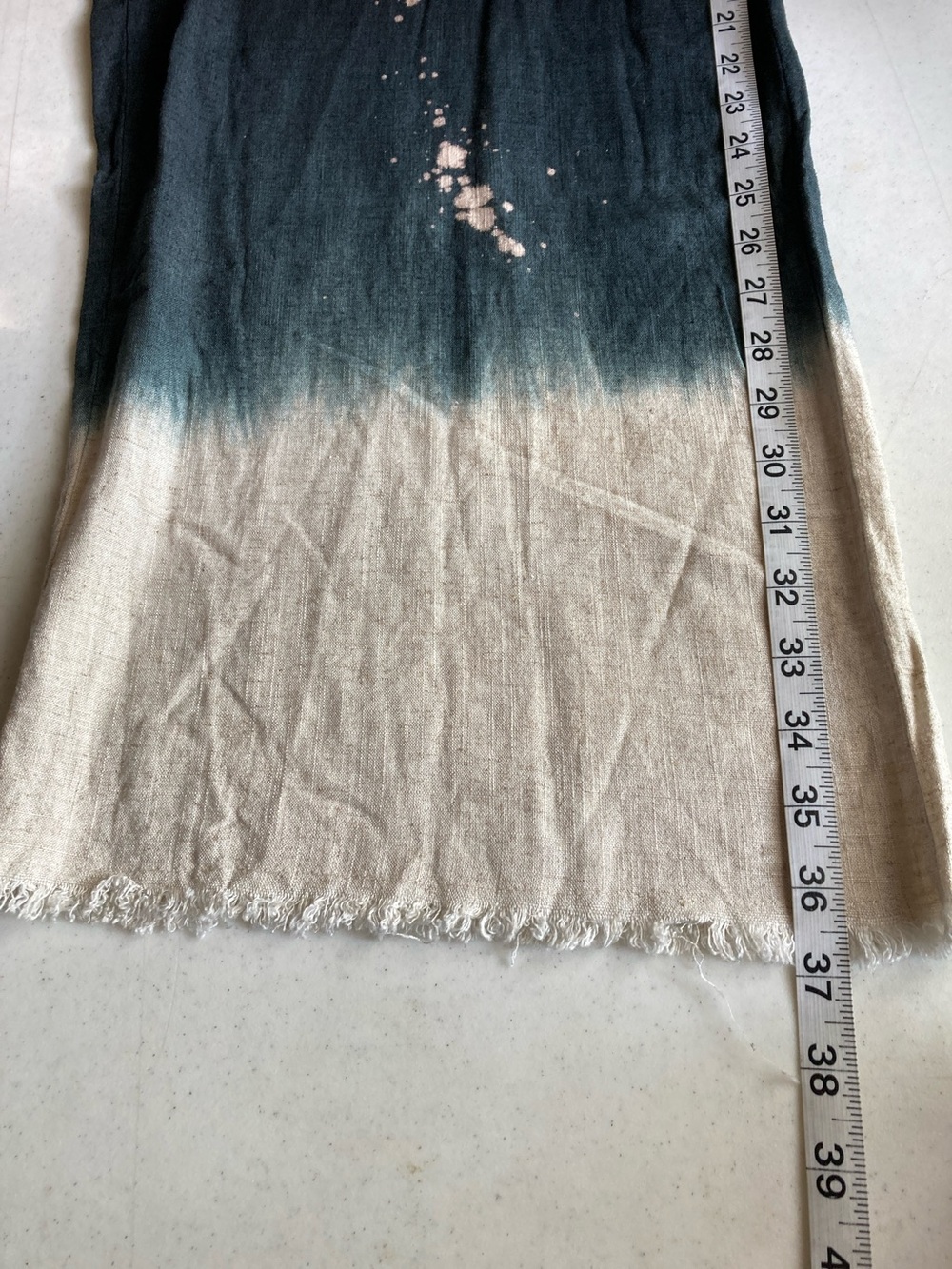 Umgee Black to Cream Dip-Dye Wide Leg with Splatter Detail - Picture 9 of 10